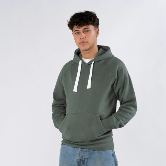 Hoodie Herre Olivengrønn