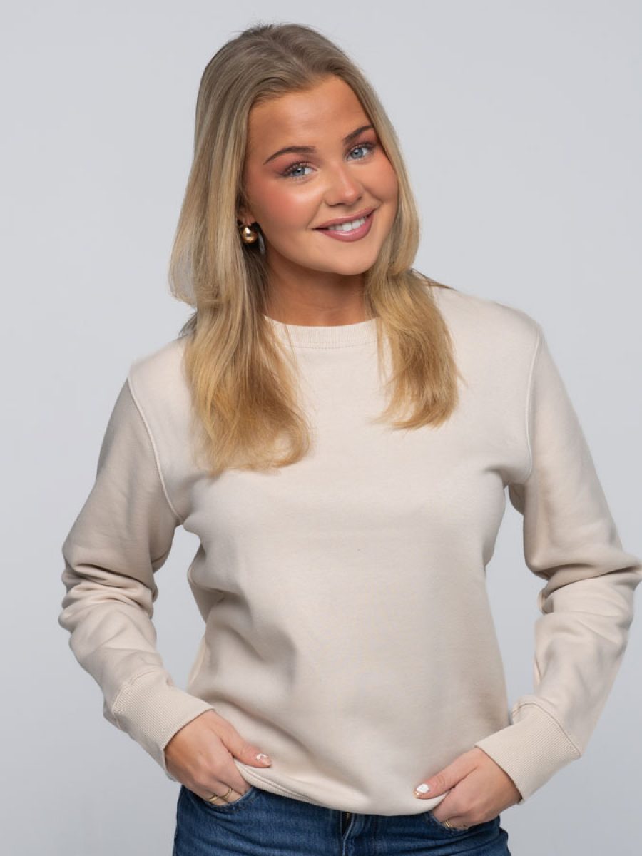 College-Genser-Dame-Beige-II