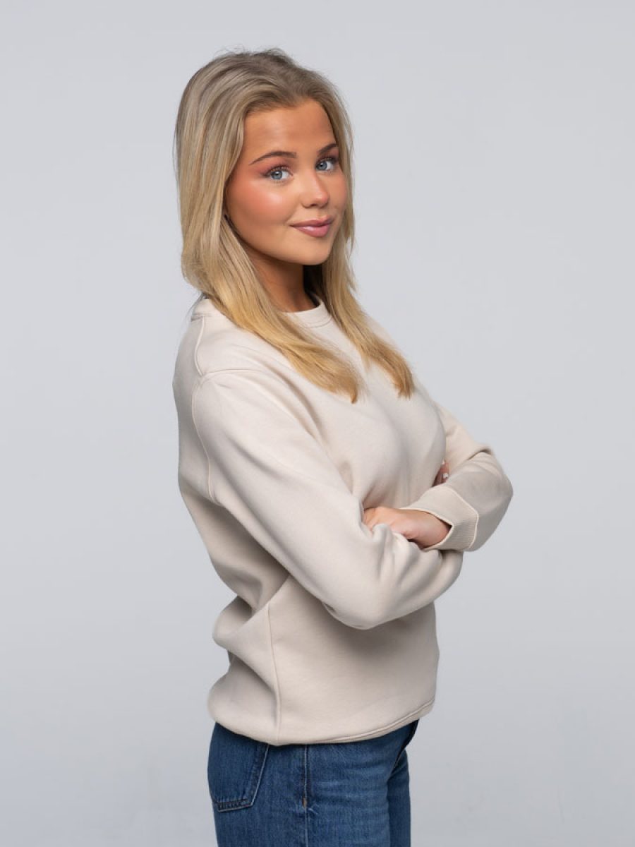 College-Genser-Dame-Beige-III