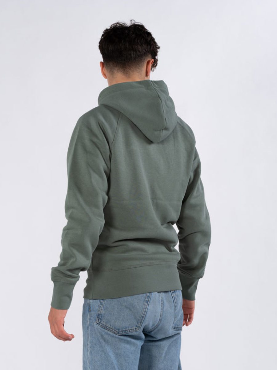 Hoodie Herre Olivengrønn