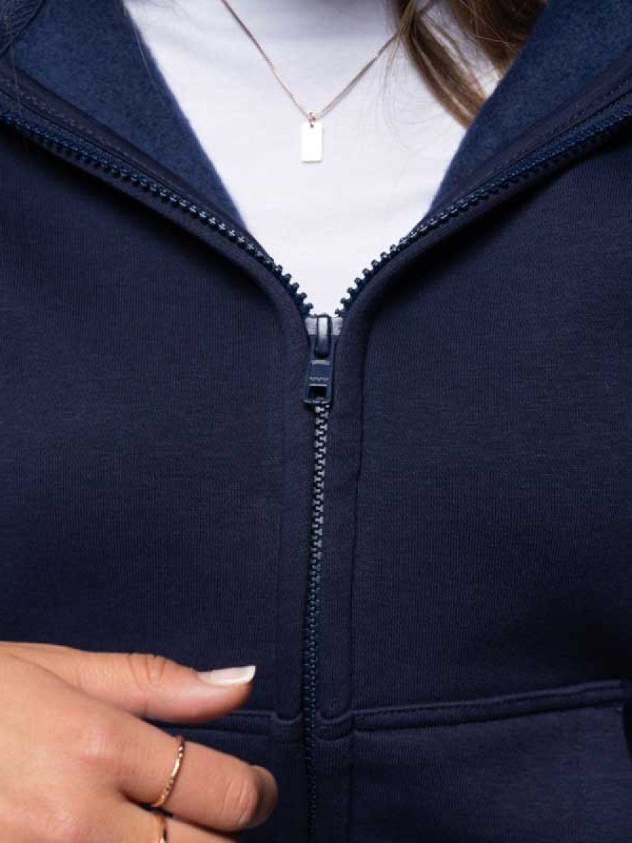 Zip Hoodie Merch dame Marine