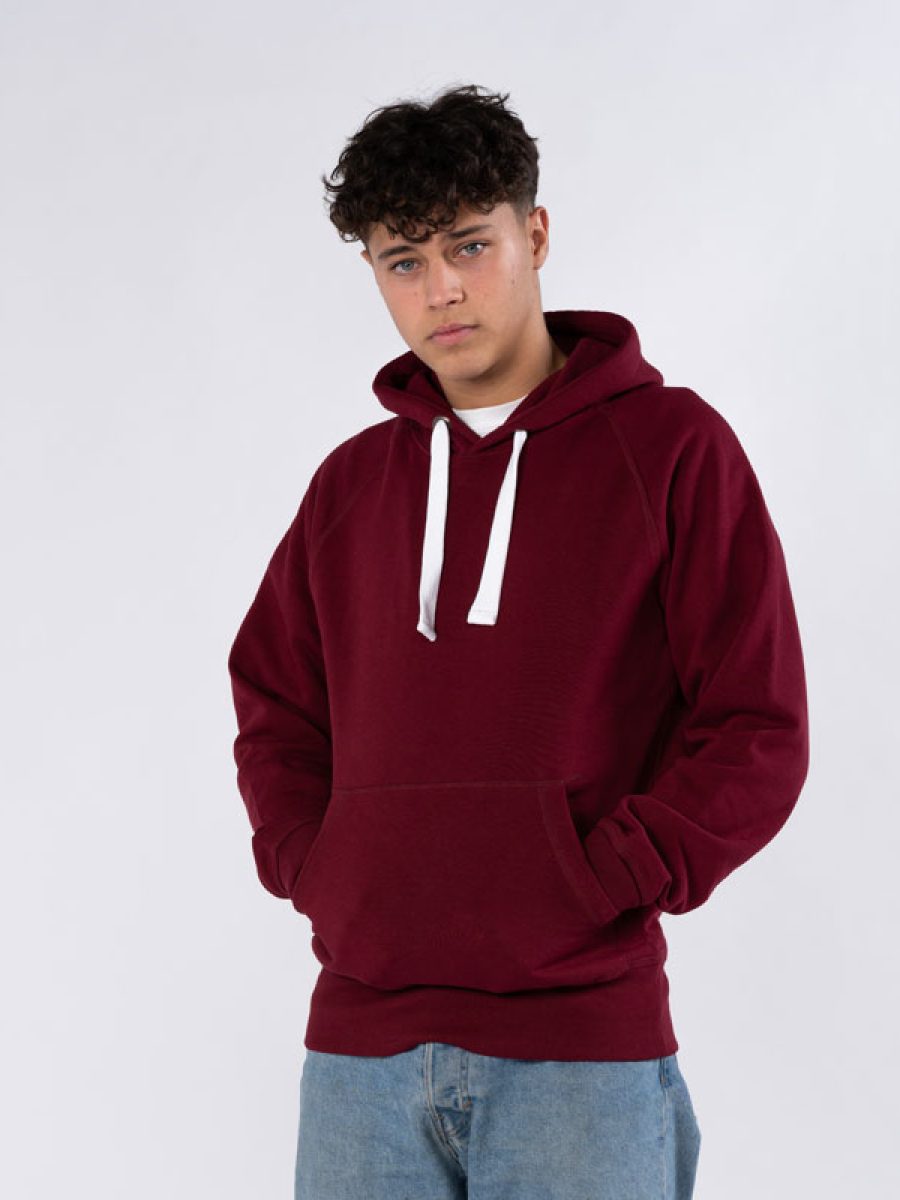 Hoodie Herre Burgunder