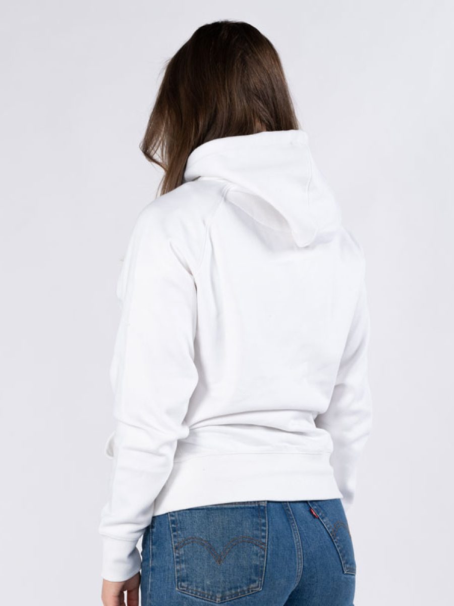 Hoodie Dame Hvit back