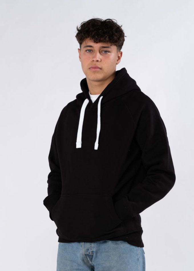 Hoodie Herre Sort
