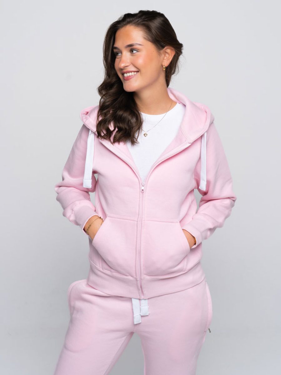 Zip-Hoodie-Dame-Rosa-II