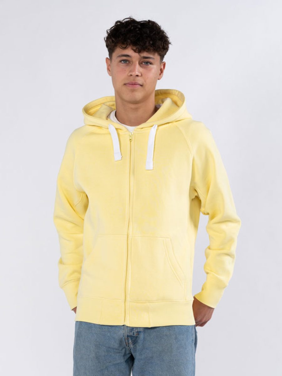Zip Hoodie Herre Gul